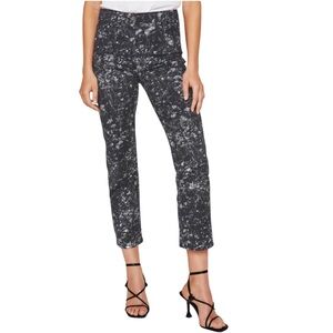 AG Adriano Goldschmied Jeans Alexxis Cropped Hi Rise Black Floral Size 27